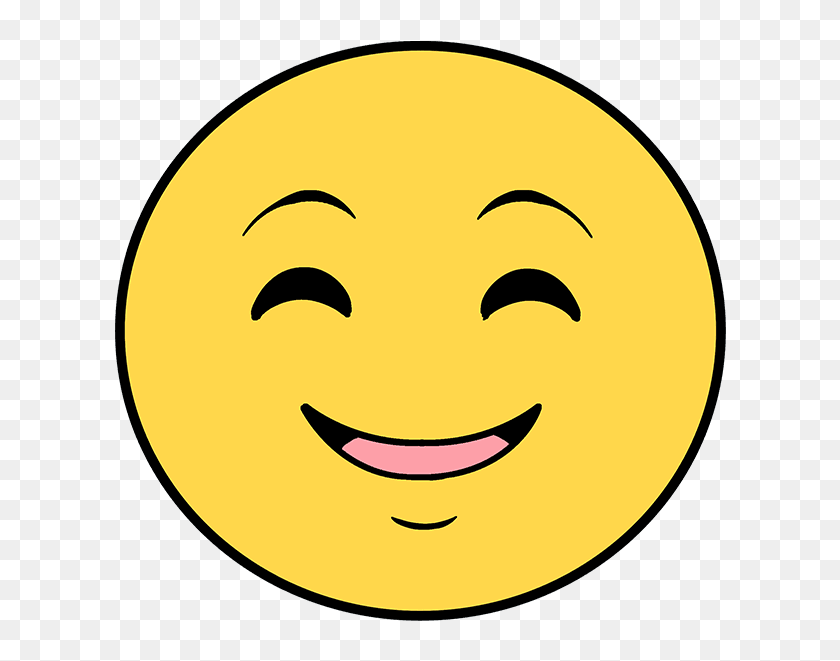 How To Draw Happy Face Emoji Smiley Face Hd Png Download 680x678 Pngfind