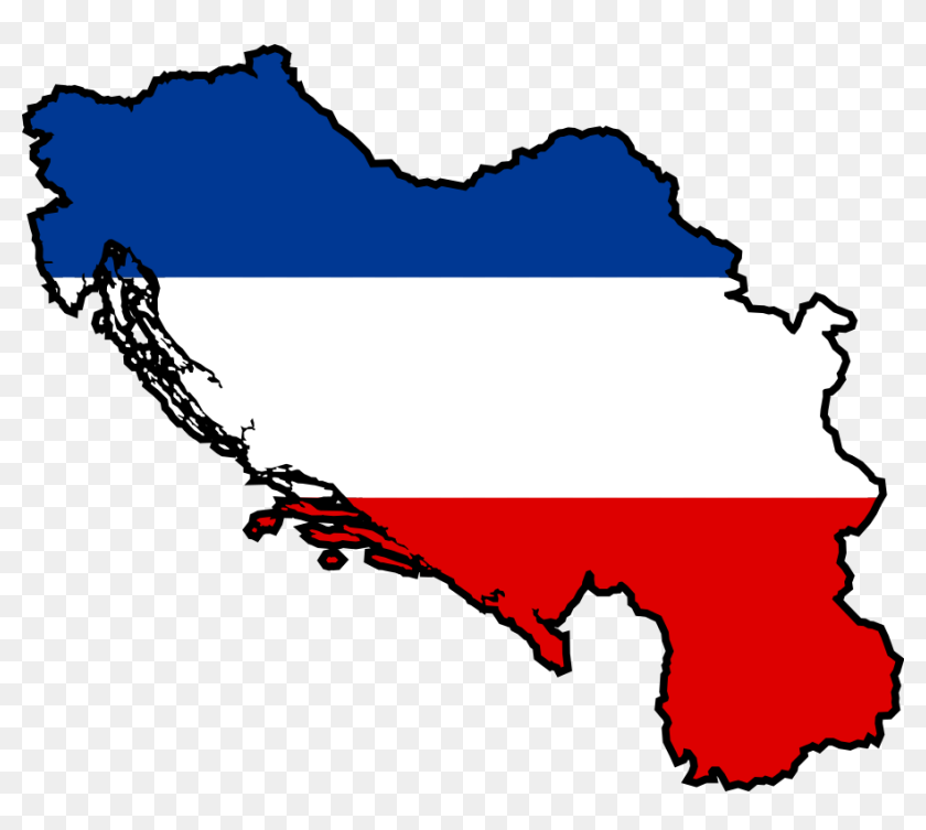 Yugoslavia Map Flag yugoslavia-map-flag
