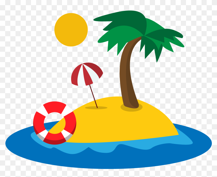 Transparent Beach Clipart Png - Transparent Island Cartoon Png, Png  Download - 1526x1170(#6913828) - PngFind