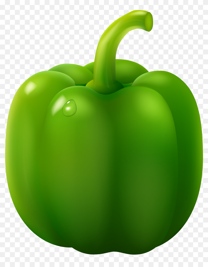 Green Pepper Png Clipart Green Bell Pepper Clipart, Transparent Png
