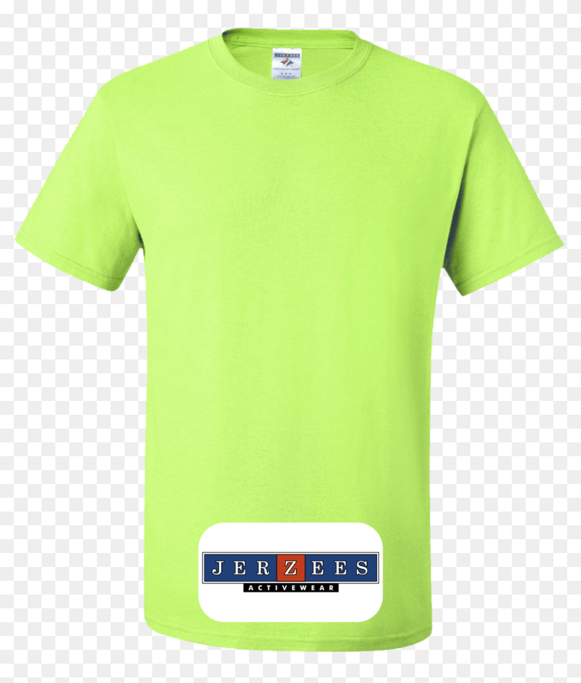 Jerzees Custom Safety Green T Shirts - Fruit Of The Loom Neon Green, HD ...
