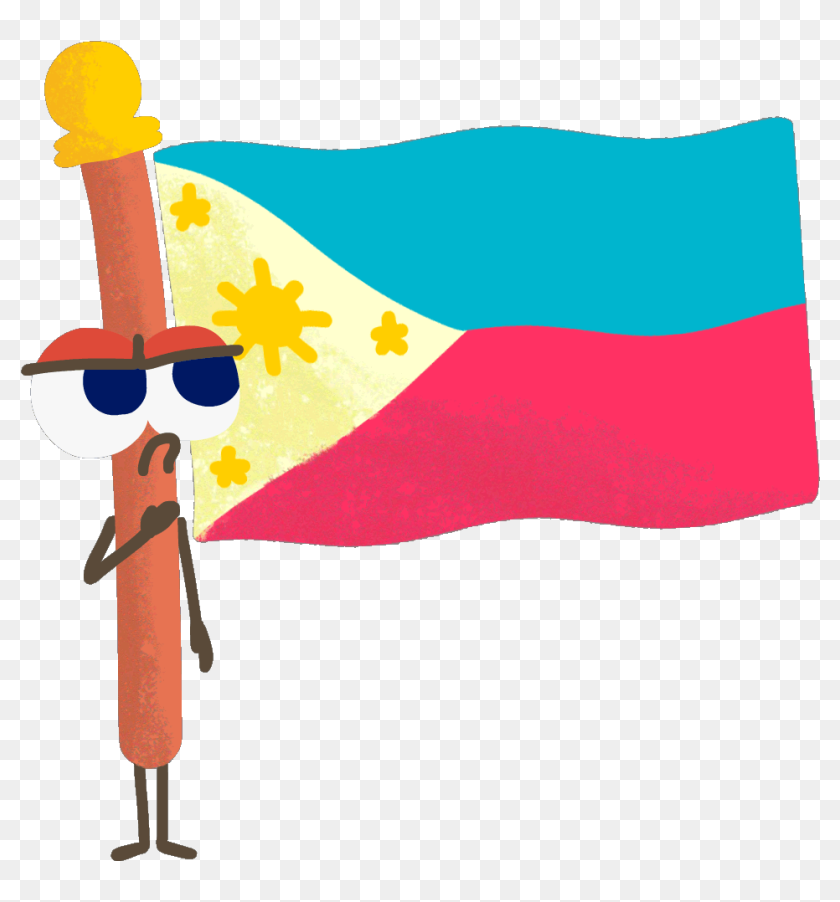 Clip Art Philippines Sticker - Philippine Flag Cartoon Gif, HD Png