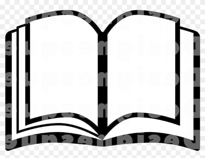 Download Book Vector Black And White Outline Clipart Transparent - Book Clipart Outline Black And White ...