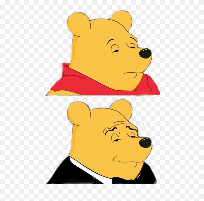 yellow #bear #meme #funny #winnie #pooh #winniepooh - Winnie Pooh Meme Png,  Transparent Png - 476x750(#6925969) - PngFind