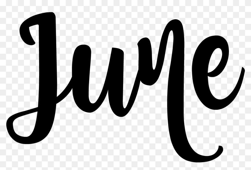 Month of june clip art black and white