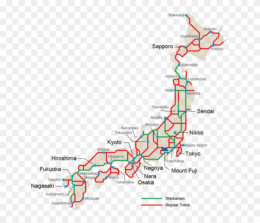 Japan Rail Pass Map Jr Rail Pass Hd Png Download 639x641 6933386