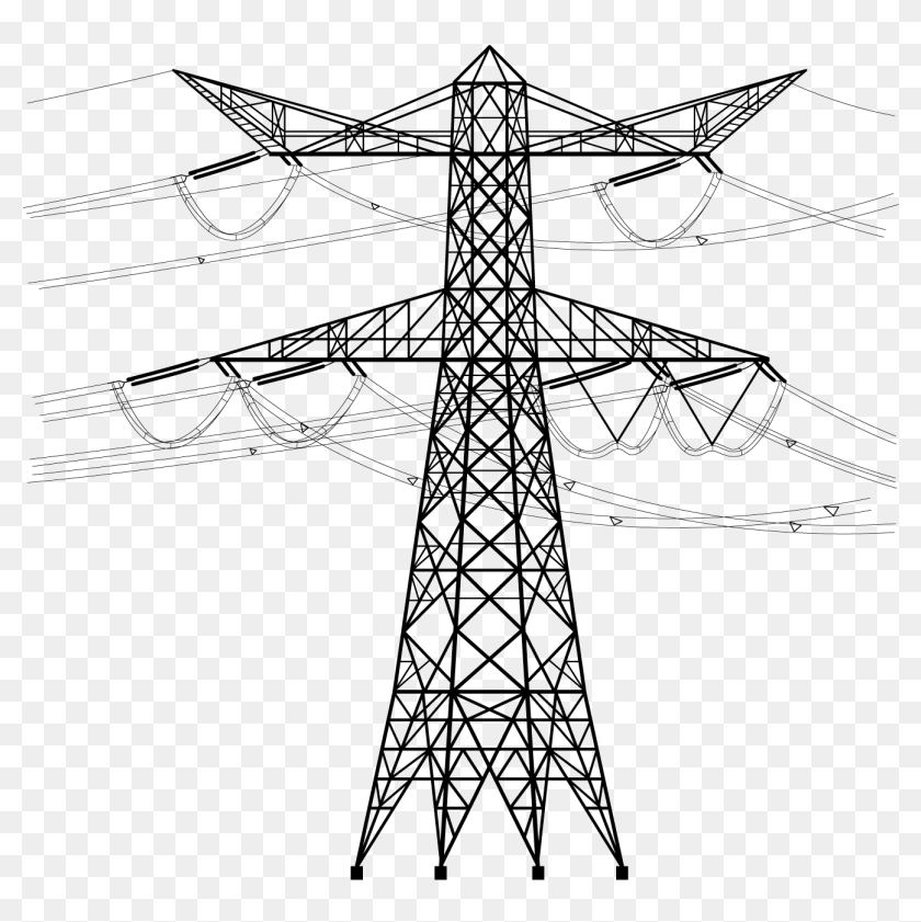 High Voltage Transmission Tower Png Download Image - Transparent Electricity  Pole Png, Png Download - 1330x1269(#6934908) - PngFind