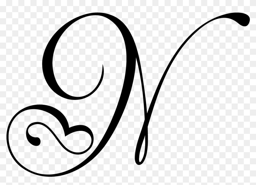 Download Monogram Letters 3 Wedding Programs Fast Bankruptcy Fancy Cursive N Letter Hd Png Download 943x638 6935653 Pngfind