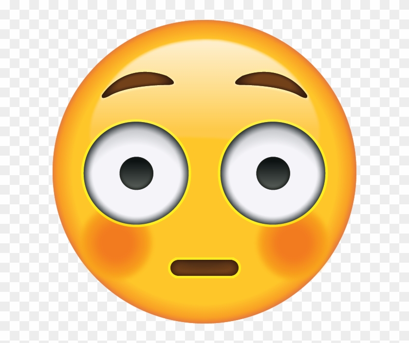 Flushed Face Emoji Wide Eyed Emoji Png Transparent Png 640x640 Pngfind
