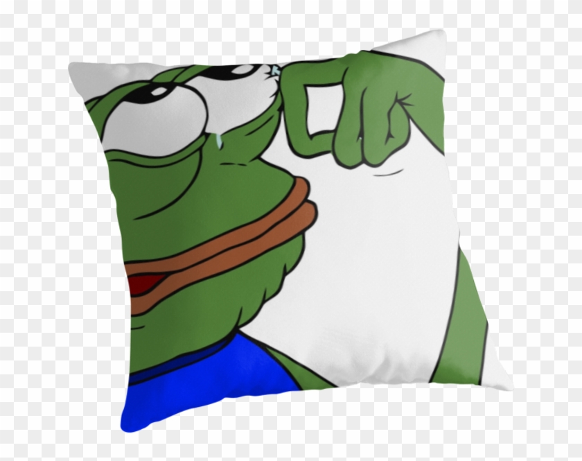 Sad Pepe By Winkham - Cushion, HD Png Download - 875x875(#72702) - PngFind