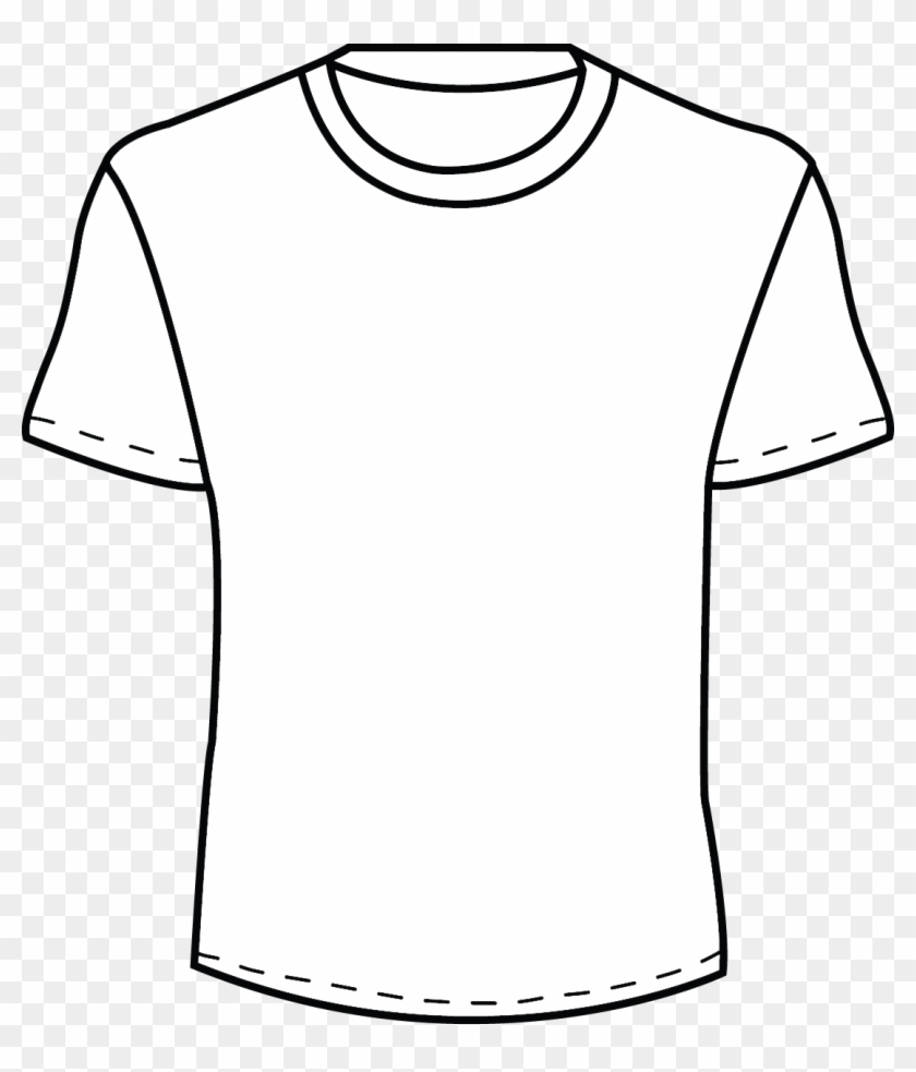 plain white t shirt outline