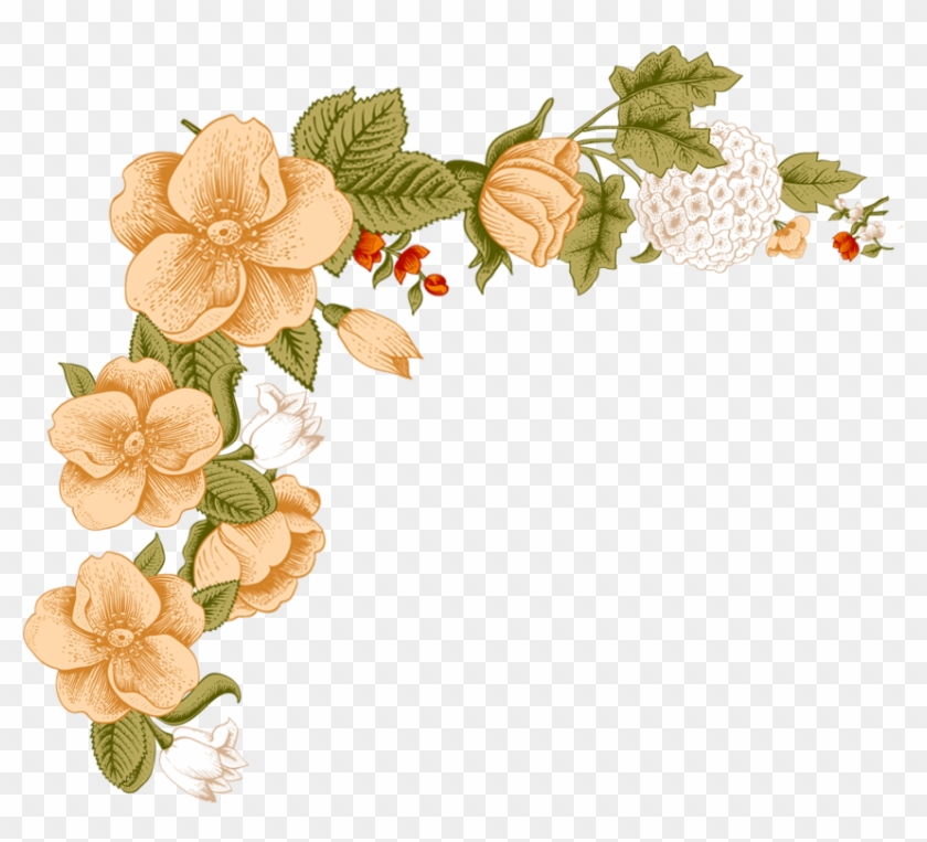 Free Png Download White Flower Frame Png Images Background - Floral