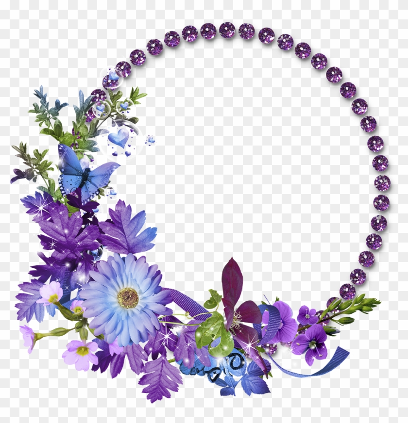 Flower Frame Transparent Background Png - Flower Circle Frame Png, Png  Download - 600x600(#78417) - PngFind