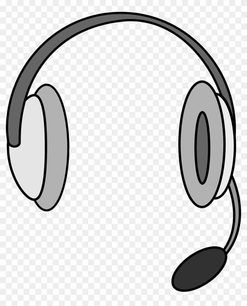 Headphones,free Vector Graphics - Cartoon Headset, HD Png Download