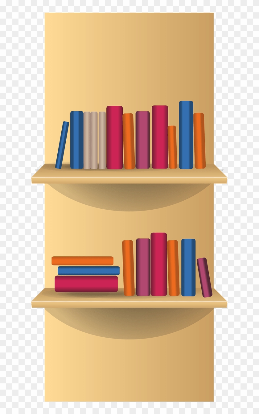 Png Library Bookshelf Clipart Bookcase Transparent Png 648x1258 Pngfind