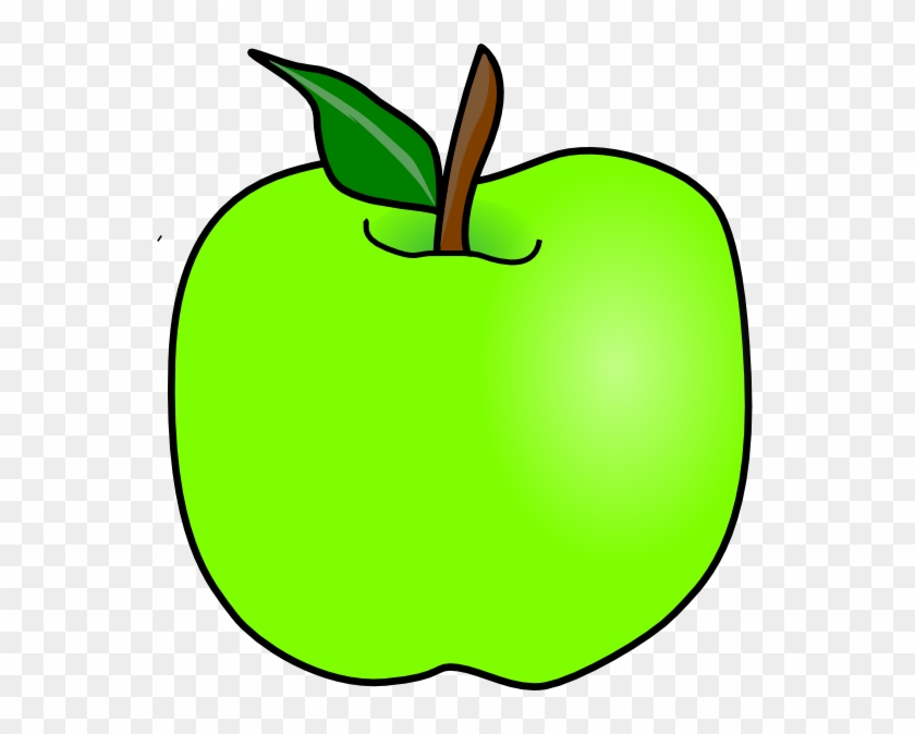 552 X 594 6 0 - Clipart Cartoon Green Apple, HD Png Download - 552x594