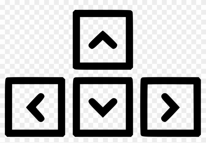 Arrow Cursor Move - Number Pad Notation Anime Fighters - Free Transparent PNG Download - PNGkey