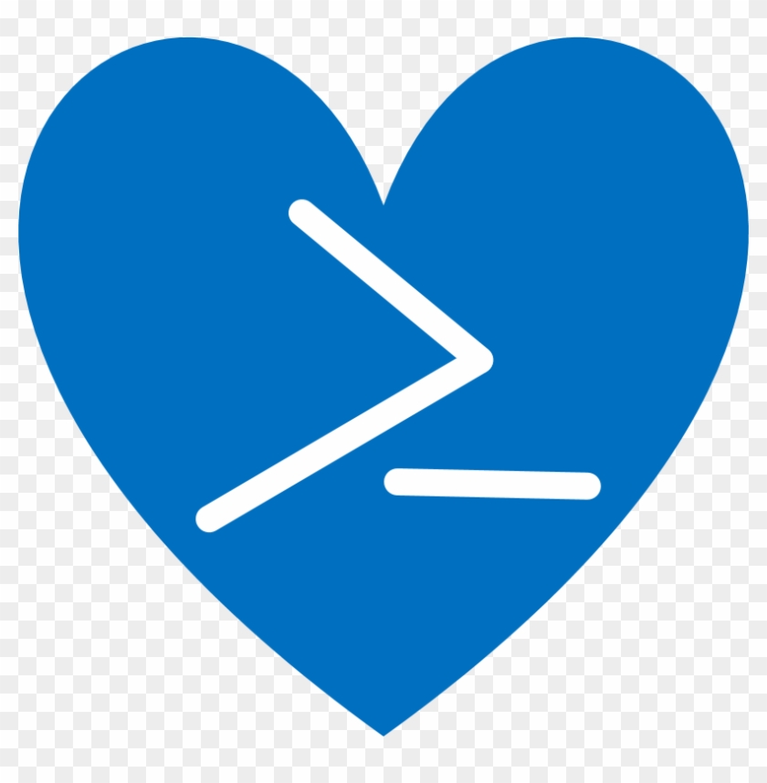 Powershell Logo In A Heart - Windows Powershell, HD Png Download ...