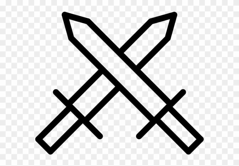 Crossed swords emoji clipart. Free download transparent .PNG