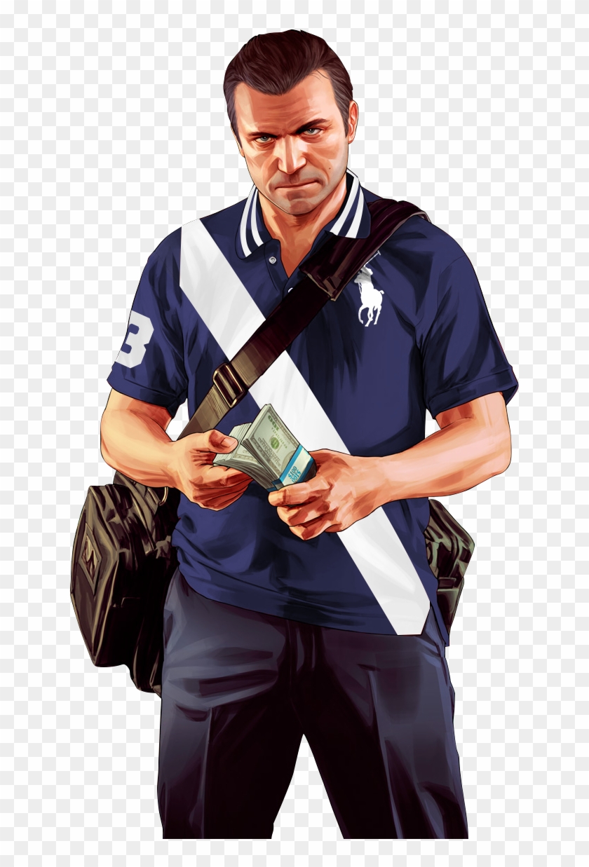 Michael Gta Png Michael De Santa Art, Transparent Png 641x1157 — free download