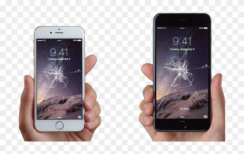 If You Have A Cracked Screen A Broken Button Or Your Iphone 6 Being Held Hd Png Download 710x462 Pngfind