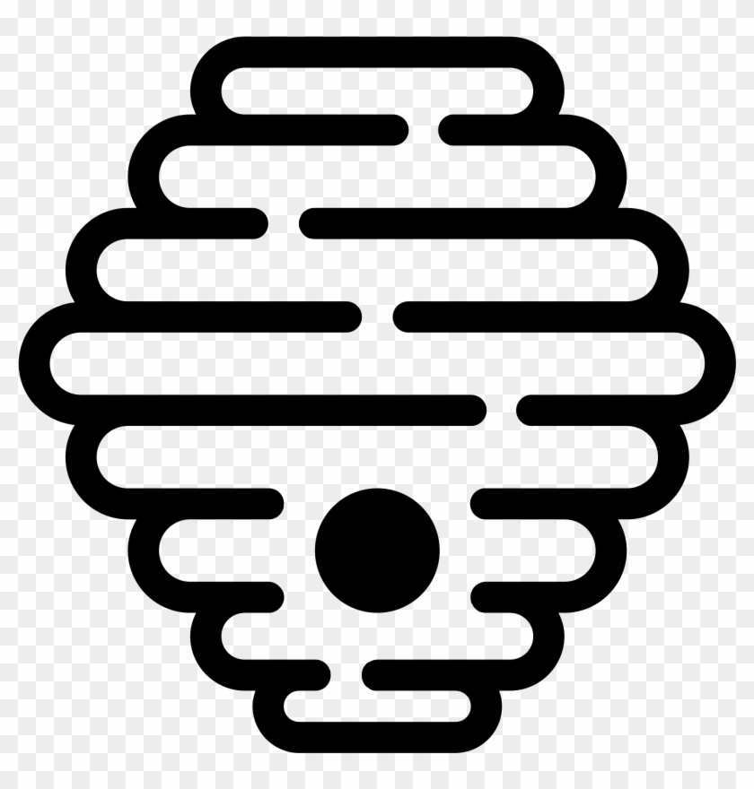 The Icon Is Composed Of Numerous Rounded Rectangles, - Beehive Symbol