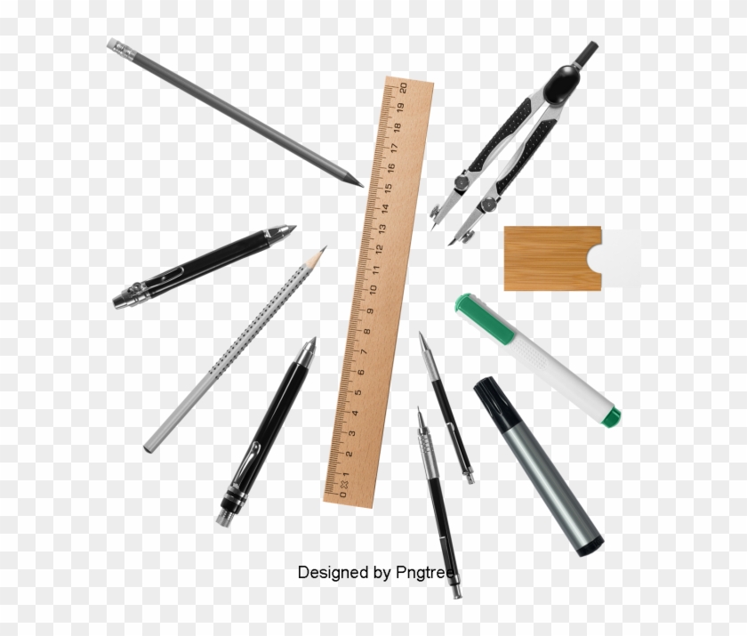 Beautiful Cartoon Cute School Supplies Stationery, - Pencils Png Aesthetic,  Transparent Png - 604x635(#770190) - PngFind