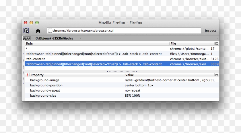Dom Inspector - Firefox Css Userchrome Inspect, HD Png Download ...