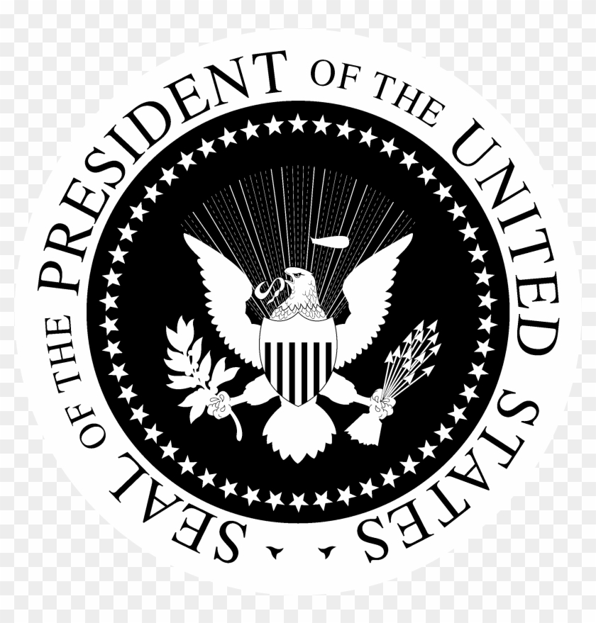 Seal Of The President Us Logo Black And White - Emblem, HD ...