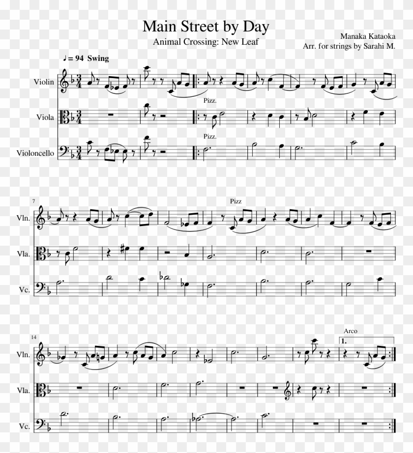 Main Street By Day Sheet Music Composed By Manaka Kataoka His
