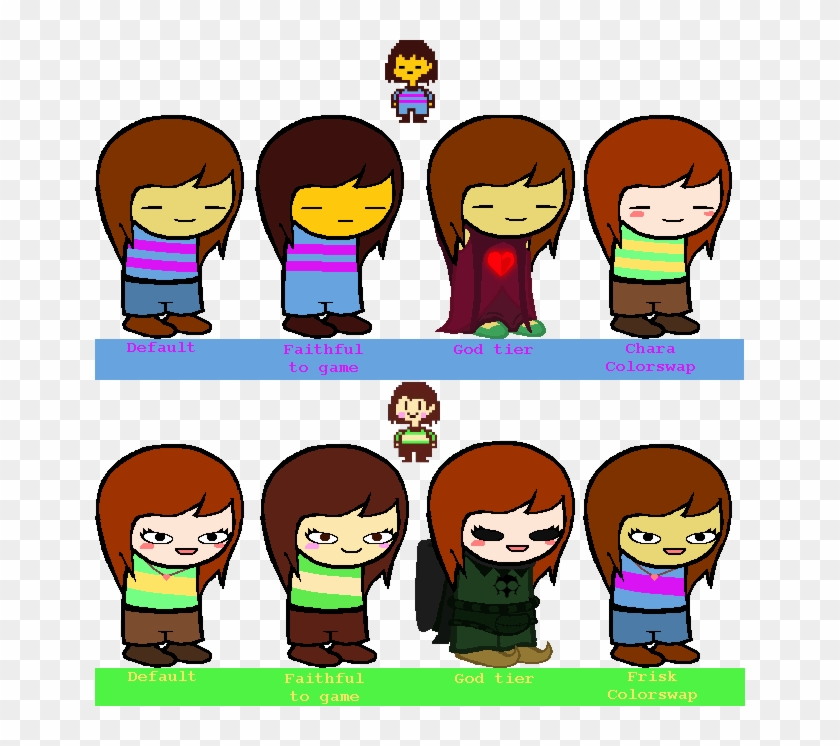 Fau Fa Er Chara O Game Colorswap Default Frisk Faithful Cartoon Hd Png Download 650x666 789501 Pngfind - frisk or chara roblox