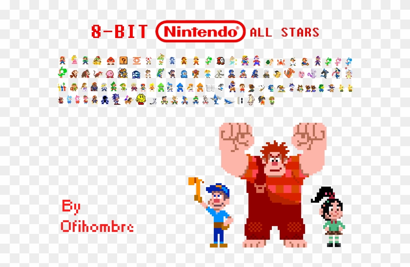 Pacman Clipart 8 Bit - 8 Bit Nintendo All Stars, HD Png Download ...