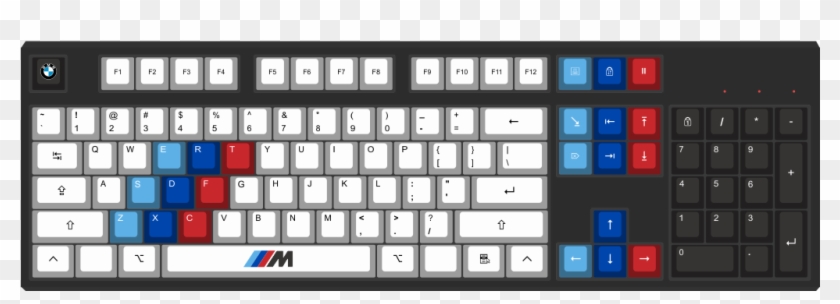 M Power By Skeletor 104 Key Custom Mechanical Keyboard Mind The Spacebar Hd Png Download 1024x6 Pngfind