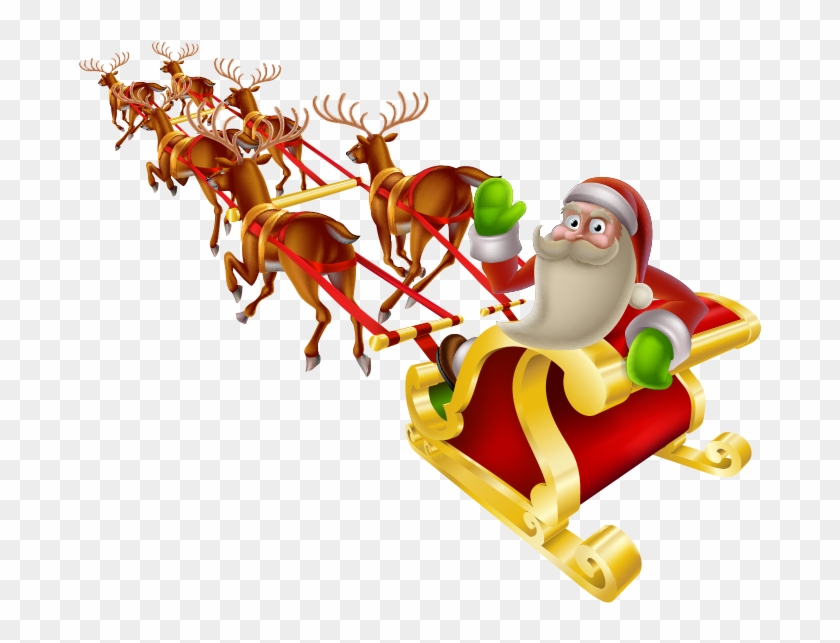 christmas santa claus sleigh