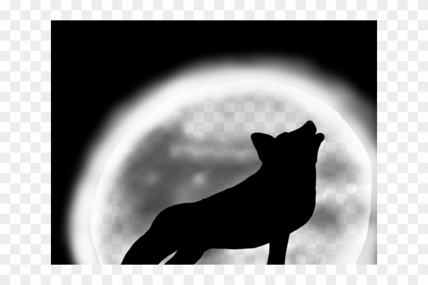 Howling Wolf Clipart Wolf Silhouette - Dog, HD Png Download - 640x480 ...