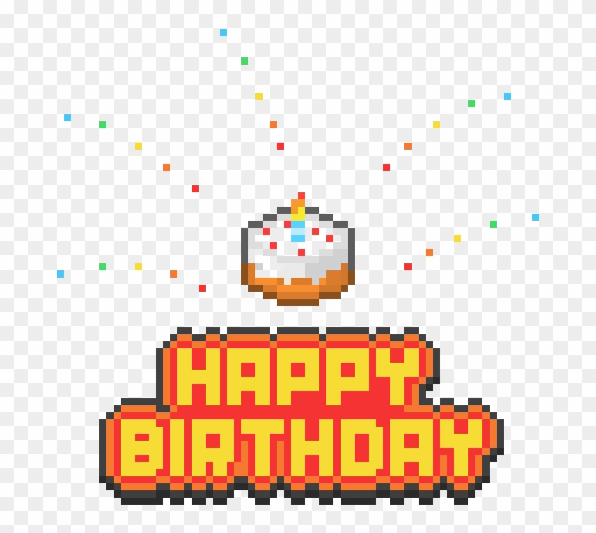 Happy Birthday Pixel Art , Png Download - Pixel Happy Birthday Png