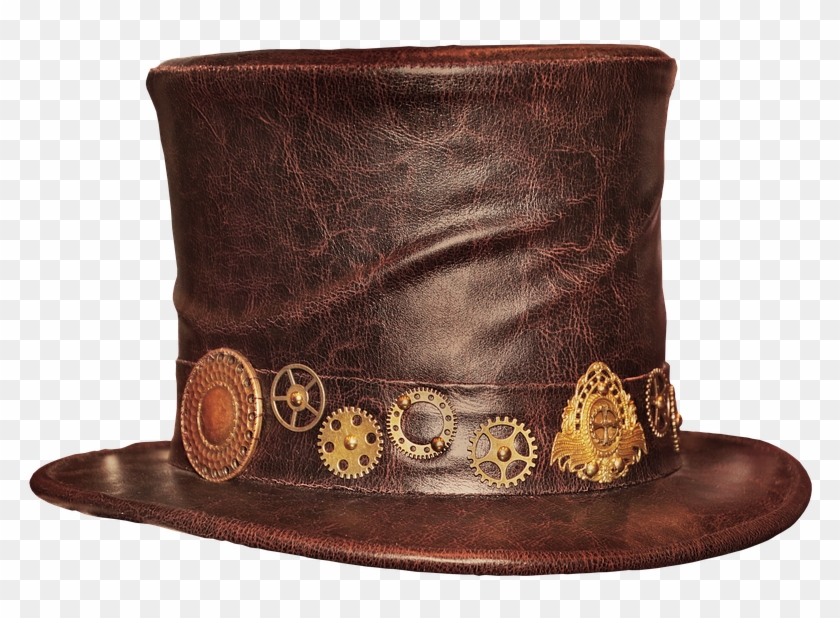 steampunk hat leather