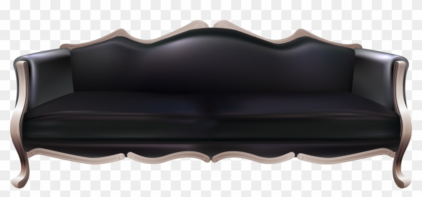 Black Couch Transparent Background, HD Png Download - 3498x1470(#82535) -  PngFind