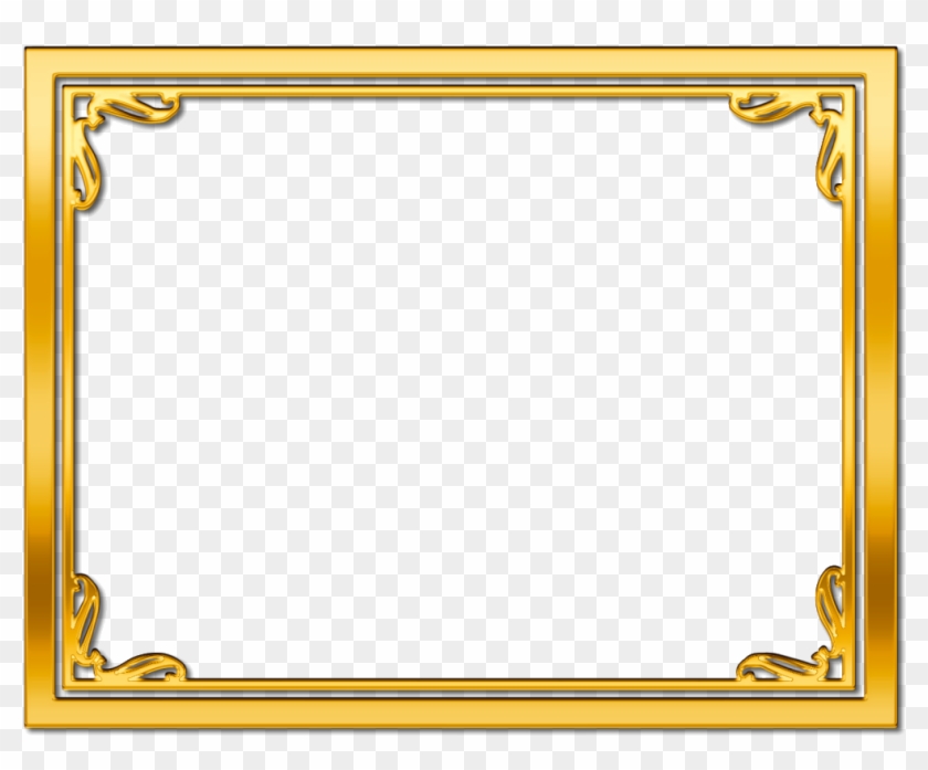 Gold Certificate Border Png - Gold Frame Border Png, Transparent Png -  1023x805(#82838) - PngFind