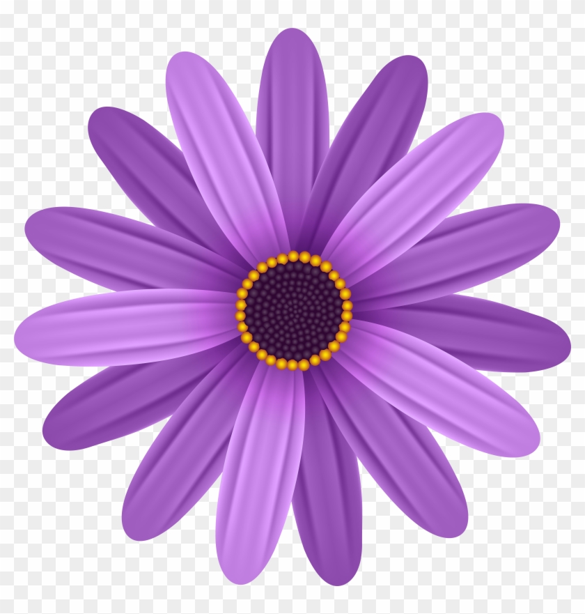 Purple Flower Transparent Png Clip Art Image Png Download