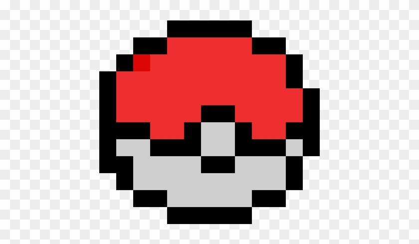 Jamies Pixel Pokemon Ball - Pixel Art En Minecraft, HD Png Download ...