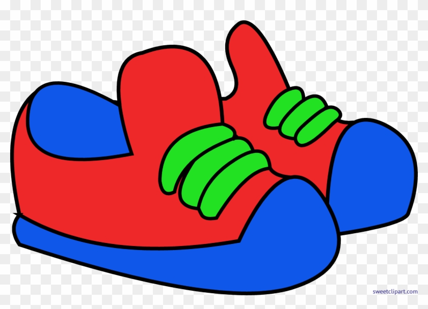 Kids Shoes Red Blue Clip Art Clipart Of Shoes, HD Png