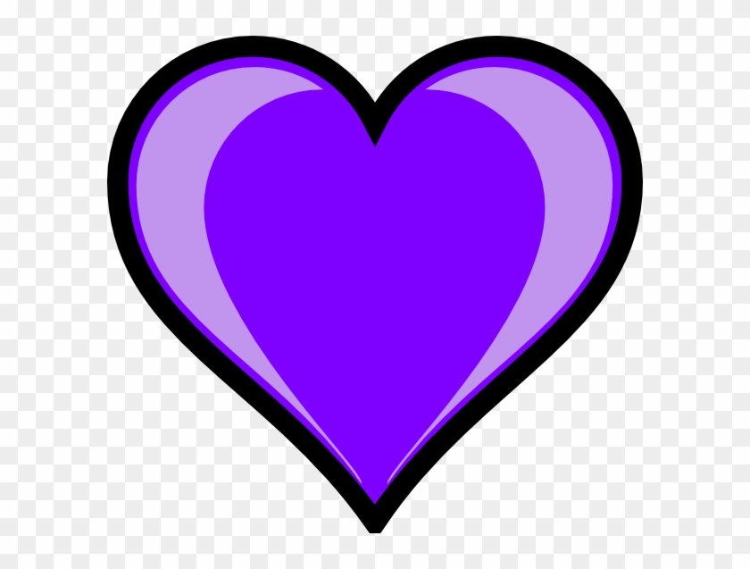 Purple Heart Clip Art - Cute Cartoon Love Hearts, HD Png Download -  600x557(#805145) - PngFind