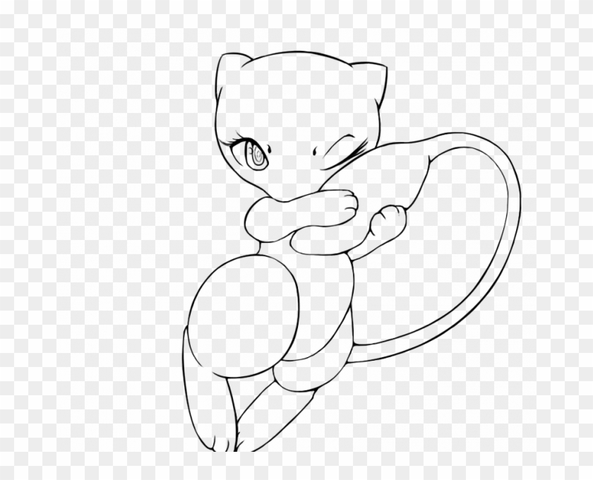 Pokemon Mew Download Collection Of Free Mew Drawing - Cartoon, HD Png  Download - 678x600(#805454) - PngFind