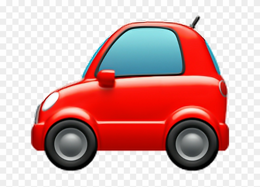 Emoji Car Auto Automobile Vechicle Bus Red Redcar Iphon Car Emoji, HD