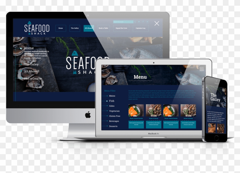 Download Restaurant Website Design Web Design Mockup Png Transparent Png 1200x858 809321 Pngfind