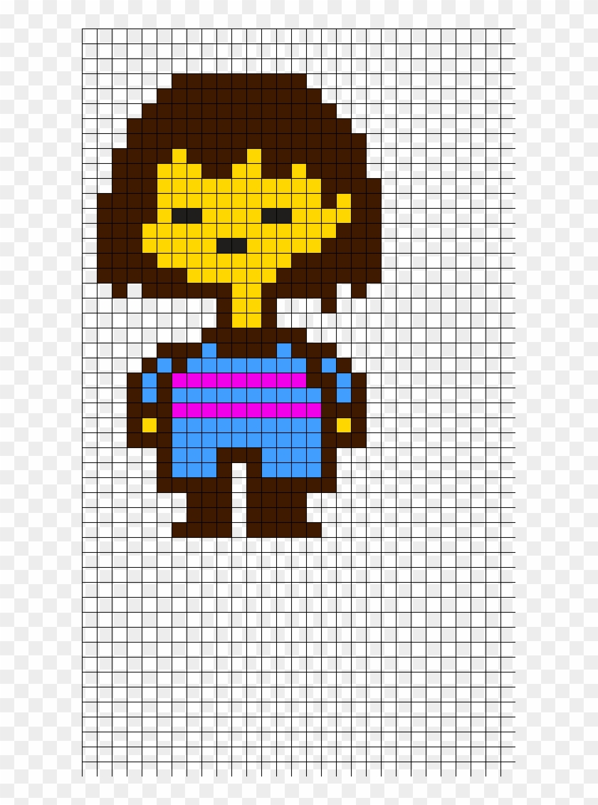 Frisk Undertale Perler Bead Pattern Undertale Frisk Pixel Art Hd Png Download 609x1050 817930 Pngfind - frisk and chara soul roblox