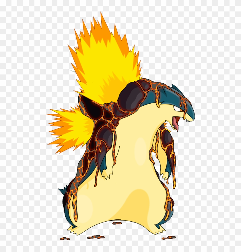 Pokemon Shiny Mega Typhlosion Lava Is A Fictional Character Pokemon Typhlosion Hd Png Download 521x800 818169 Pngfind