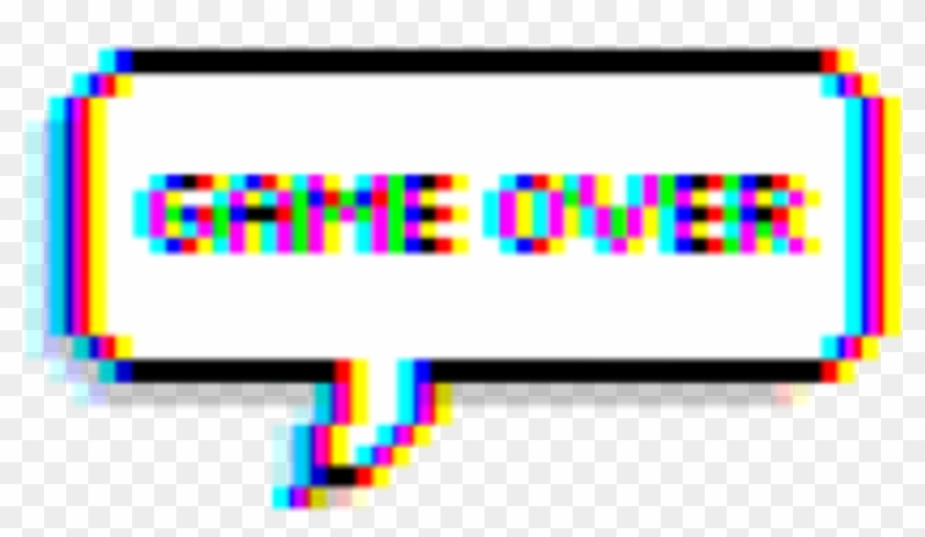 Game Gameover Glitch Tumblr Balloon Text Game Over Glitch Png