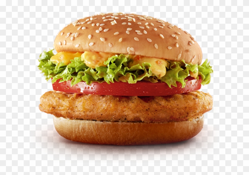 Chicken & Burgers - Spicy Chicken Burger Chicken Spot, HD Png Download -  639x510(#820992) - PngFind